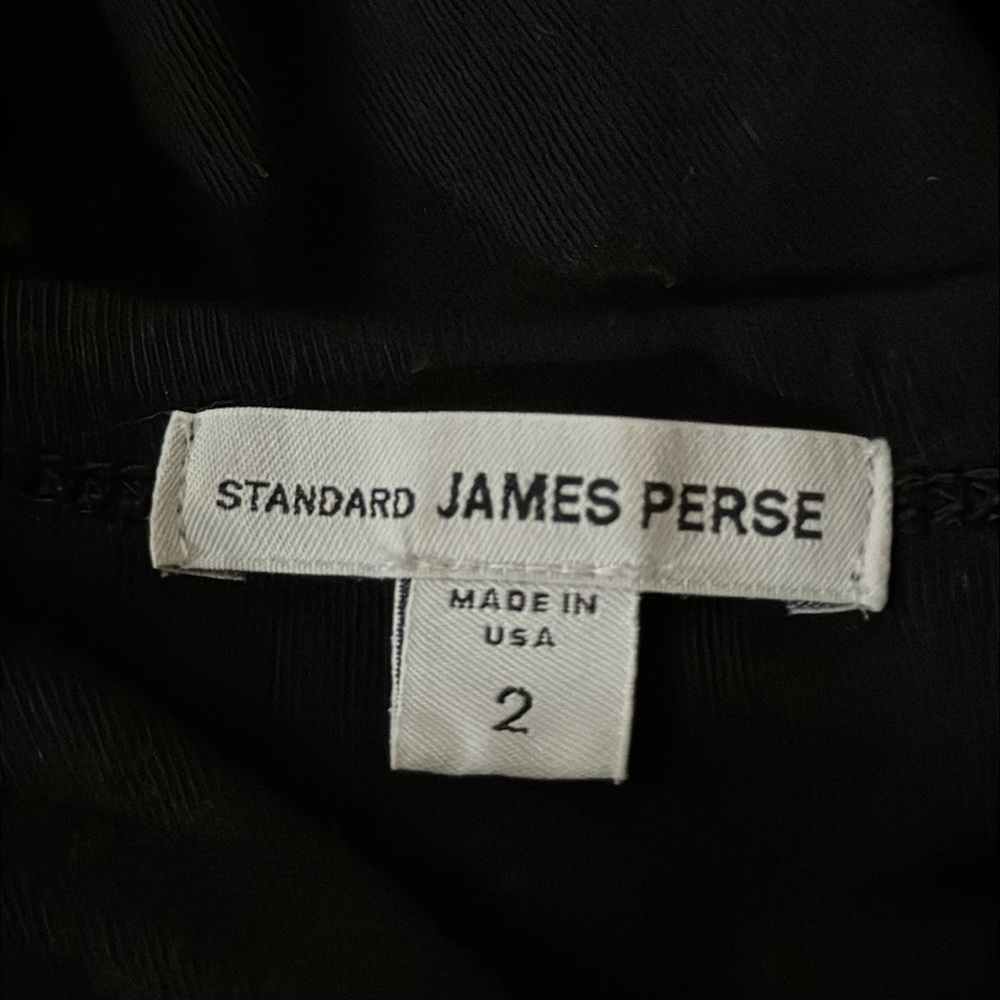 James Perse Black Midi Length Tank Dress - sz 2 - Picture 6 of 8